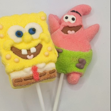Personaggio dei cartoni animati Marshmallow Lollipops