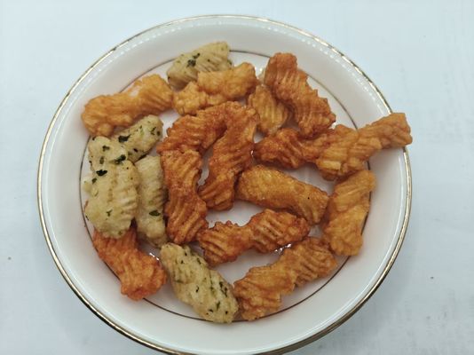 Biscotti di riso misto con acqua di mare e salsa di soia