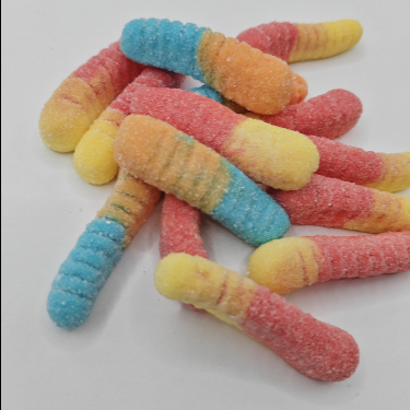 Caramelle di Caterpillar personalizzate 20g*20pcs Dimensione del pacchetto Caramelle di frutta per bambini