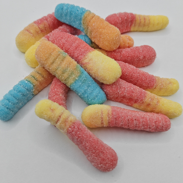 Caramelle di Caterpillar personalizzate 20g*20pcs Dimensione del pacchetto Caramelle di frutta per bambini