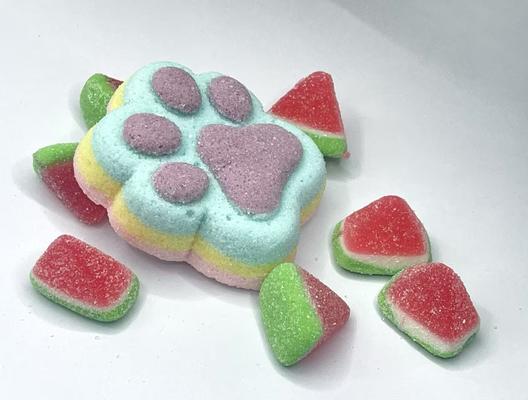 Sweetie Paws & Tiny Melon Giggles – Adorabile Mix di Caramelle Gommose con Zampette di Gatto e Mini Anguria