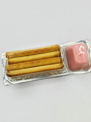 Crisp di fragole con puro di fragole e dolcetti per bambini non OGM arricchiti di calcio