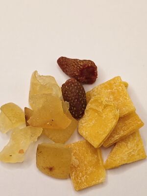 Dried Yellow Peach Honey Pomelo Pineapple Mix Sweet & Sour Preserved Fruit Snack