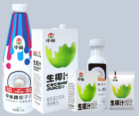 Bevanda naturale di succo di cocco senza additivi artificiali in imballaggi flessibili - certificata HACCP/BRC/KOSHER/HALAL