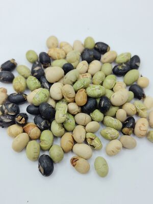 Triple Bean Blend Soya Bean Snacks - Snack a base di fagioli arrosto e misto, leggermente salati e a basso contenuto di olio