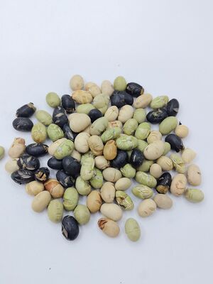 Triple Bean Blend Soya Bean Snacks - Snack a base di fagioli arrosto e misto, leggermente salati e a basso contenuto di olio