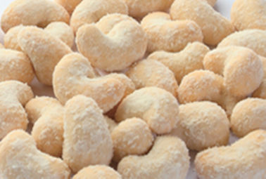 L'anacardio ipocalorico fa un spuntino la noce di cocco, anacardii arrostiti dolce nessun pigmento
