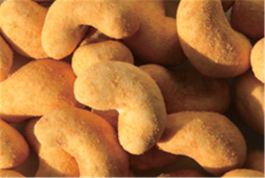 Spuntini ricoperti gamberetto dell'anacardio, anacardi ipocalorici del barbecue nessun colore di alimento