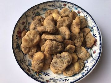 Struttura dura libera di GMO di sapore del BBQ dello spuntino delle fave di colore di Brown nella borsa del rivenditore