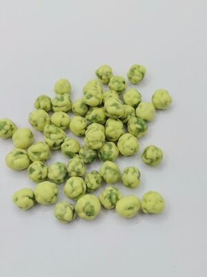 Wasabi Green Peas Snacks di soia con lunga durata di conservazione, certificati HACCP/BRC/KOSHER/HALAL e cucinati delicatamente