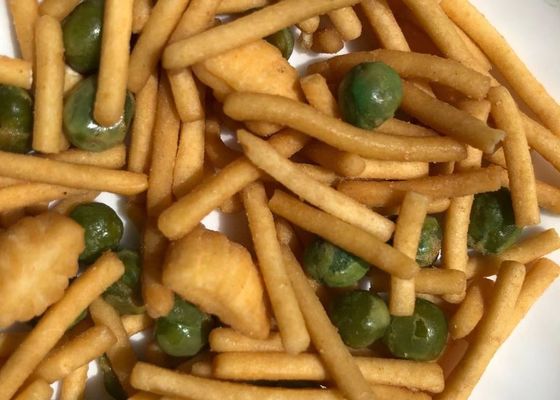 Borsa del cuscino dell'azoto che imballa il preparato croccante del cracker del riso con i piselli