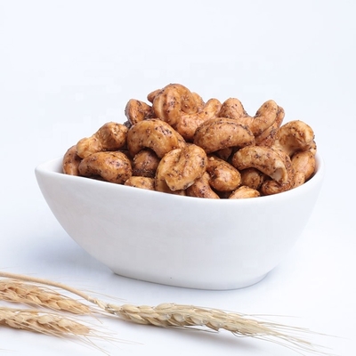 Il pepe nero di NON-GMO ha ricoperto gli anacardii arrostiti fa un spuntino l'alimento sano del dado con certificazione halal/cascer