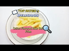 Patatine crude tagliate con sapore di cipolla