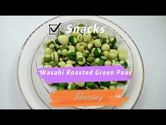 Wasabi Sapore Farina rivestita Piselli verdi tostati Nutrizione completa Alimenti salutari croccanti
