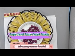 Noccioline ricoperte di patate dolci violate croccante